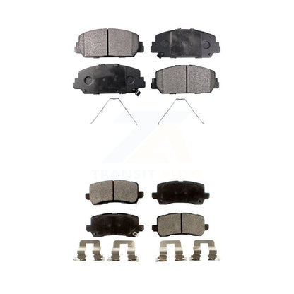 Semi-Metallic Brake Pads Front Rear Kit For Acura RLX