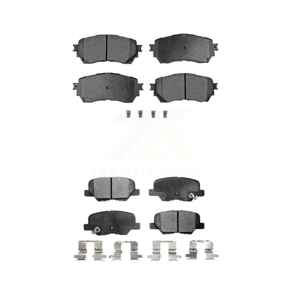Semi-Metallic Brake Pads Front Rear Kit For Mazda 6