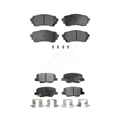 Semi-Metallic Brake Pads Front Rear Kit For Mazda 6