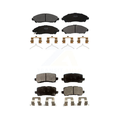 Semi-Metallic Brake Pads Front Rear Kit For 2017-2020 Acura MDX