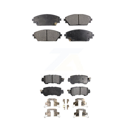 Semi-Metallic Brake Pads Front Rear Kit For 2016-2018 Mazda CX-3