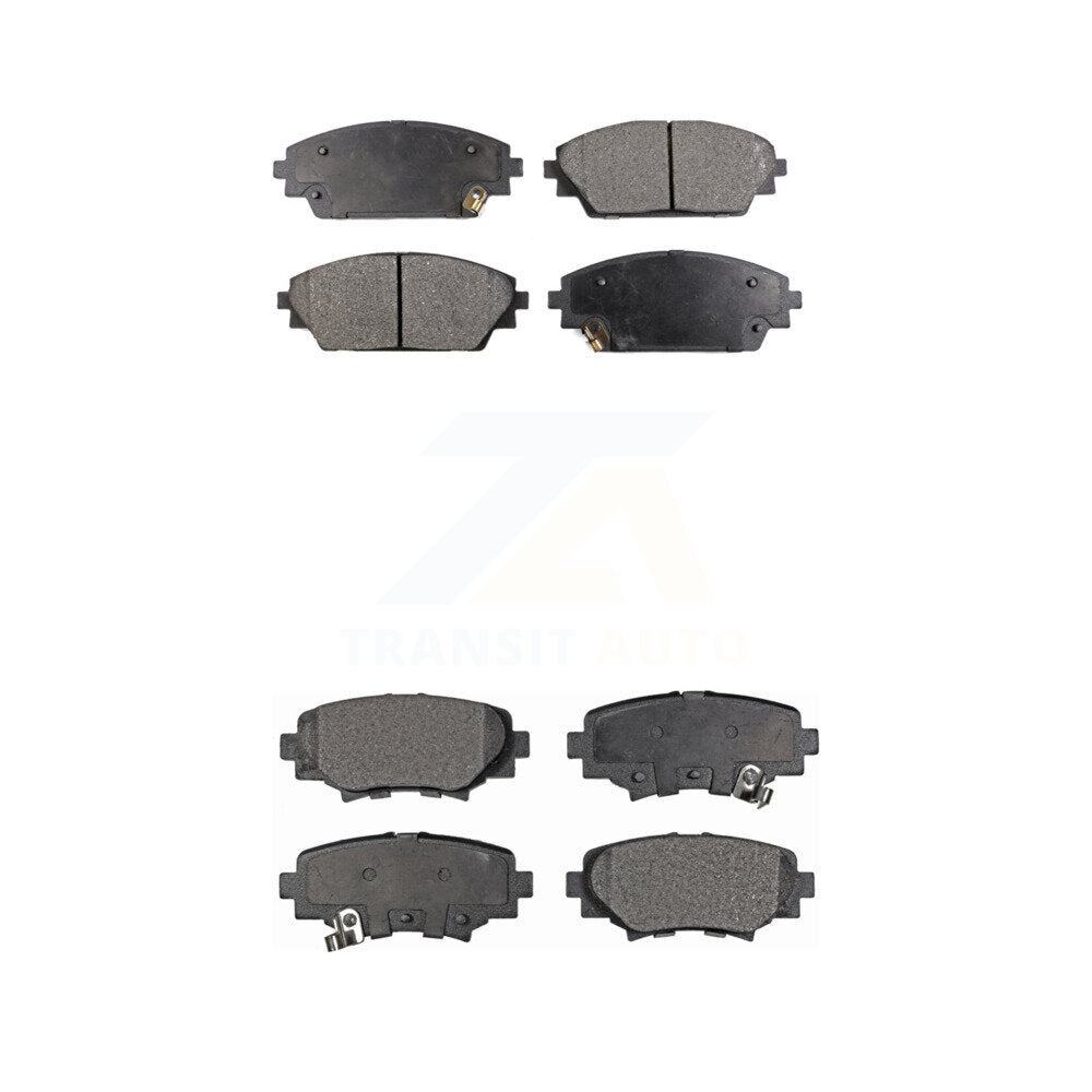 Semi-Metallic Brake Pads Front Rear Kit For Mazda 3 Sport