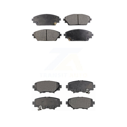Semi-Metallic Brake Pads Front Rear Kit For Mazda 3 Sport