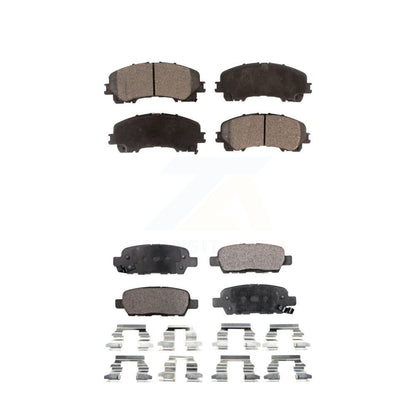 Semi-Metallic Brake Pads Front Rear Kit For Nissan Rogue INFINITI QX50