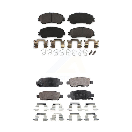 Semi-Metallic Brake Pads Front Rear Kit For Nissan Rogue Sport Qashqai