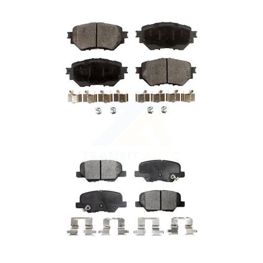Semi-Metallic Brake Pads Front Rear Kit For Mazda 3 Sport