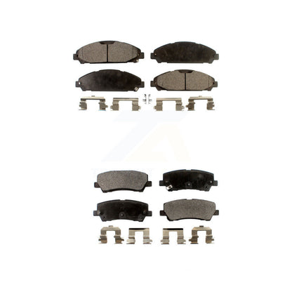 Semi-Metallic Brake Pads Front Rear Kit For Ford Mustang V6 with 3.7L