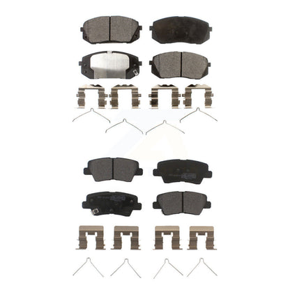 Semi-Metallic Brake Pad Front Rear Kit For Hyundai Kona Electric Kia Sonata Niro