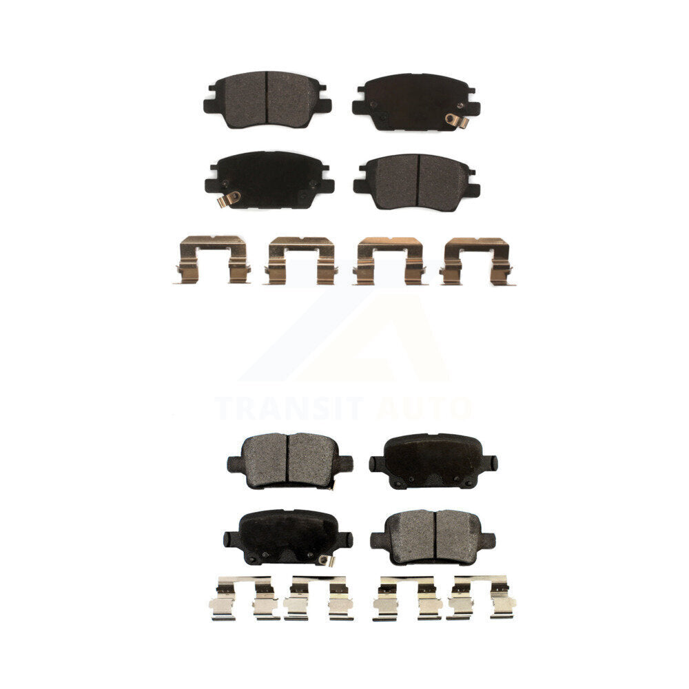 Semi-Metallic Brake Pads Front Rear Kit For Chevrolet Cruze Bolt EV Volt EUV