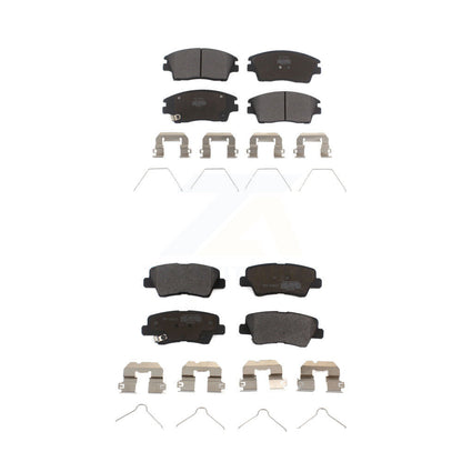 Semi-Metallic Brake Pads Front Rear Kit For 2017-2020 Hyundai Elantra 1.6L