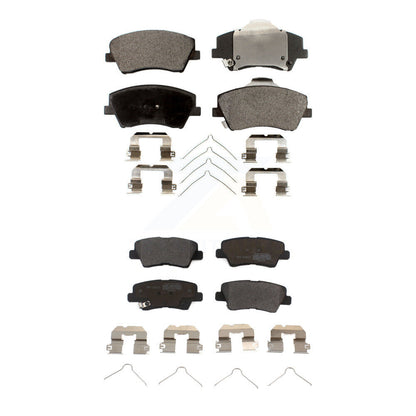 Semi-Metallic Brake Pads Front Rear Kit For Hyundai Elantra Ioniq Kia Niro