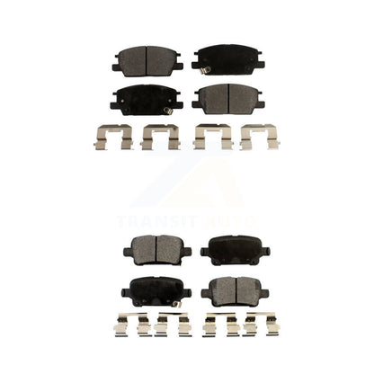 Semi-Metallic Brake Pads Front Rear Kit For Chevrolet Equinox GMC Terrain Malibu
