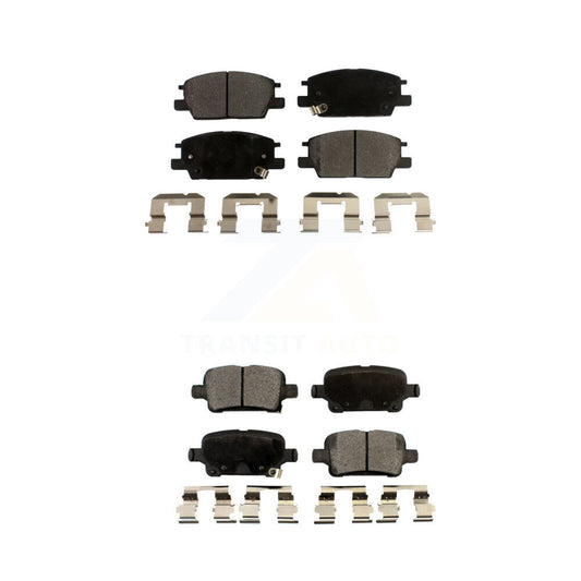 Semi-Metallic Brake Pads Front Rear Kit For Chevrolet Equinox GMC Terrain Malibu