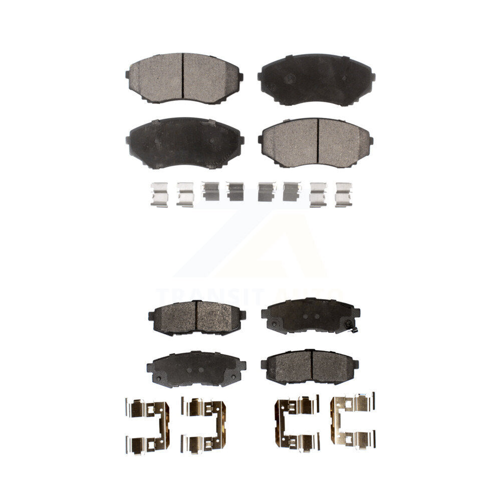 Semi-Metallic Brake Pads Front Rear Kit For 2004-2006 Mazda MPV