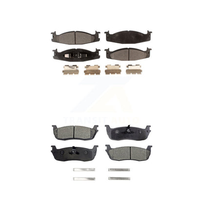 Semi-Metallic Brake Pads Front Rear Kit For 1996 Ford F-150