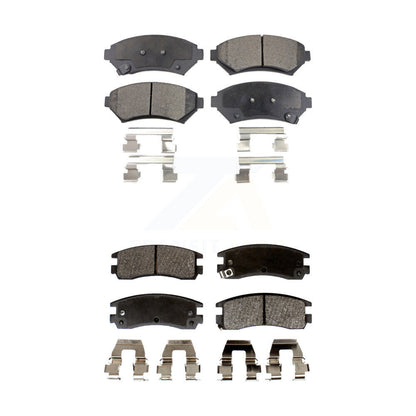Semi-Metallic Brake Pads Front Rear Kit For Chevrolet Buick Impala Pontiac Grand