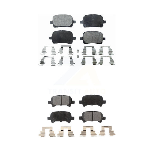 Semi-Metallic Brake Pads Front Rear Kit For Toyota Camry Solara Avalon