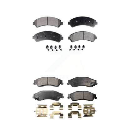 Semi-Metallic Brake Pad Front Rear Kit For Chevrolet GMC Blazer Jimmy S10 Sonoma