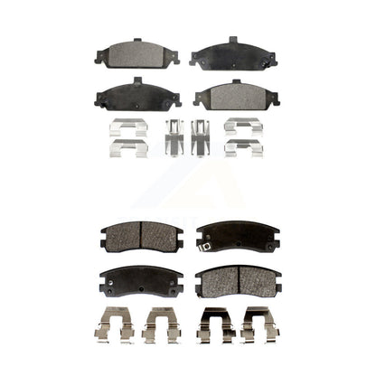 Semi-Metallic Brake Pads Front Rear Kit For Pontiac Grand Am Oldsmobile Alero