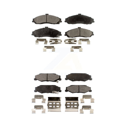 Semi-Metallic Brake Pads Front Rear Kit For Chevrolet Corvette Cadillac XLR