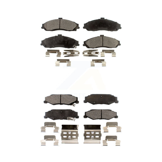 Semi-Metallic Brake Pads Front Rear Kit For Chevrolet Corvette Cadillac XLR