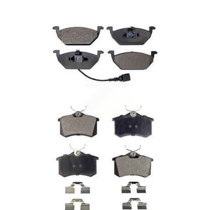 Semi-Metallic Brake Pads Front Rear Kit For Volkswagen Beetle Jetta