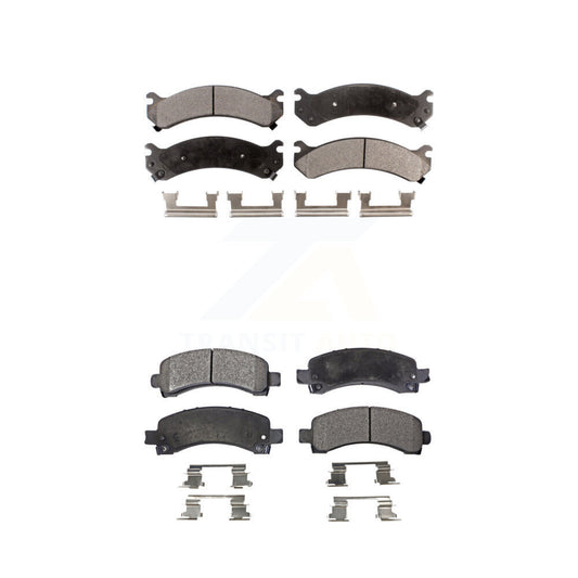 Semi-Metallic Brake Pads Front Rear Kit For GMC Chevrolet Savana 2500 Express