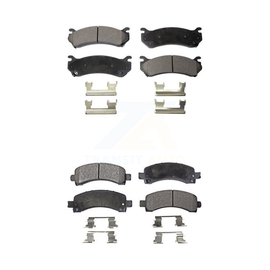 Semi-Metallic Brake Pads Front Rear Kit For GMC Savana 2500 Chevrolet Express