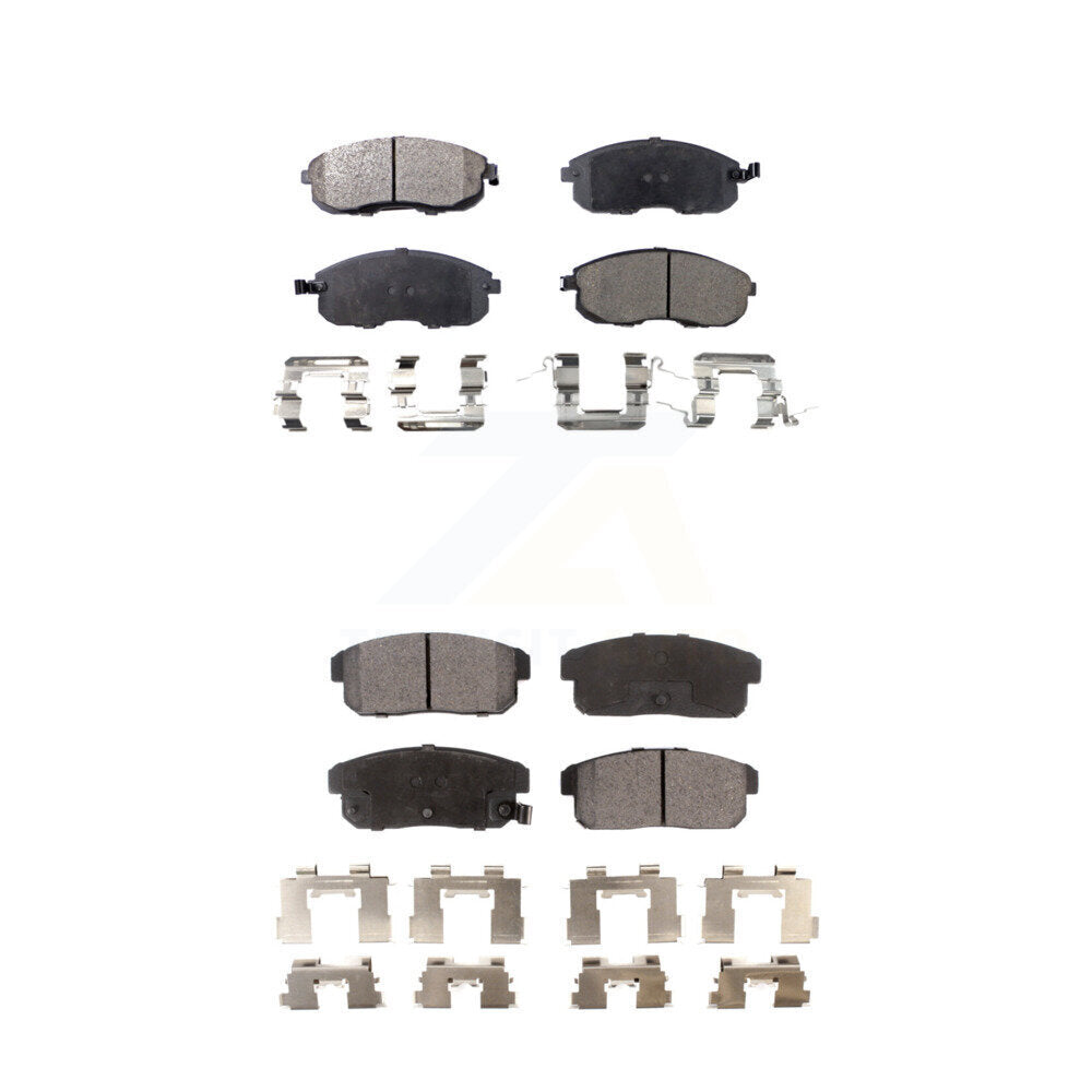 Semi-Metallic Brake Pads Front Rear Kit For Nissan Maxima INFINITI I35 I30