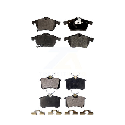 Semi-Metallic Brake Pads Front Rear Kit For Volkswagen Passat Audi A4