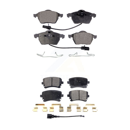 Semi-Metallic Brake Pads Front Rear Kit For Audi RS6