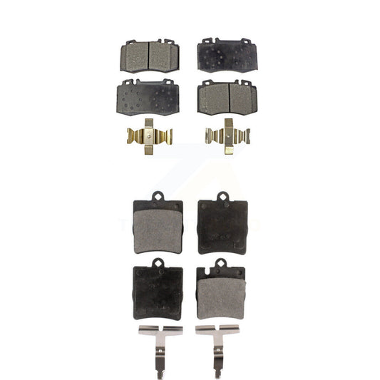 Semi-Metallic Brake Pads Front Rear Kit For Mercedes-Benz C230 SLK350 C320 C350