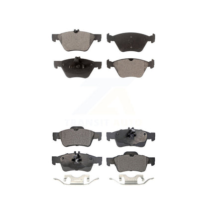 Semi-Metallic Brake Pads Front Rear Kit For Mercedes-Benz E350 E320 E300