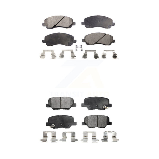 Semi-Metallic Brake Pads Front Rear Kit For Mitsubishi RVR Outlander Sport