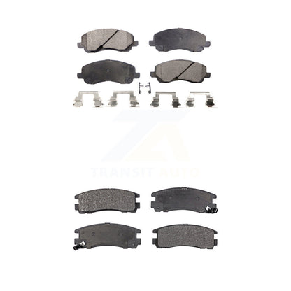 Semi-Metallic Brake Pads Front Rear Kit For Mitsubishi Chrysler Sebring Eclipse