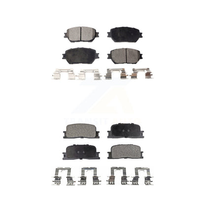 Semi-Metallic Brake Pads Front Rear Kit For Toyota Camry