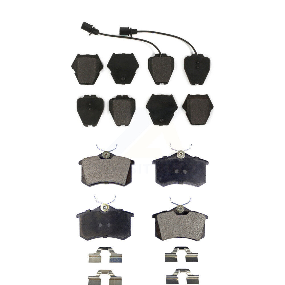 Semi-Metallic Brake Pads Front Rear Kit For Audi A6 Quattro