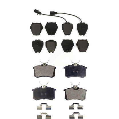 Semi-Metallic Brake Pads Front Rear Kit For Audi A6 Quattro