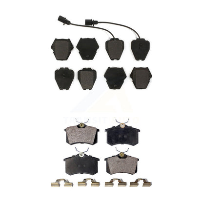 Semi-Metallic Brake Pads Front Rear Kit For Volkswagen Passat Audi Allroad A6 S4