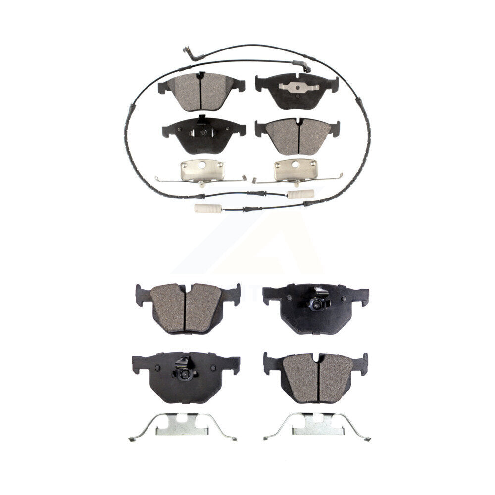Semi-Metallic Brake Pads Front Rear Kit For BMW 530i 530xi 528i xDrive 525i 535i