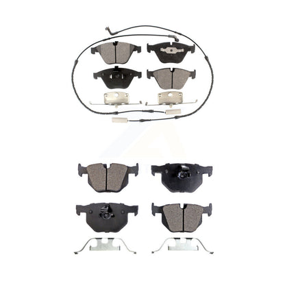 Semi-Metallic Brake Pads Front Rear Kit For BMW 530i 530xi 528i xDrive 525i 535i