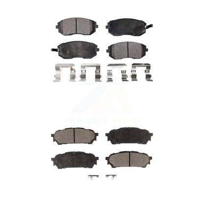 Semi-Metallic Brake Pads Front Rear Kit For Subaru Impreza Forester Saab 9-2X