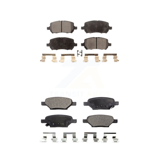 Semi-Metallic Brake Pads Front Rear Kit For Pontiac G5 Pursuit