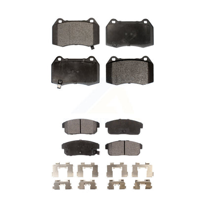Semi-Metallic Brake Pads Front Rear Kit For Nissan Sentra With 4 Piston Caliper