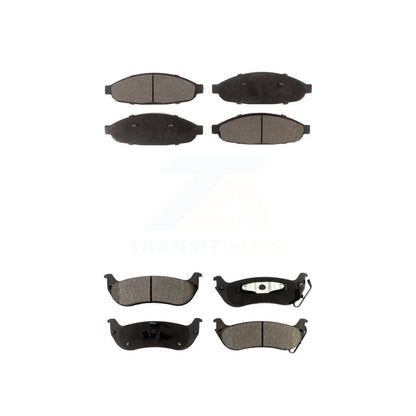 Semi-Metallic Brake Pads Front Rear Kit For 2004-2008 Chrysler Pacifica