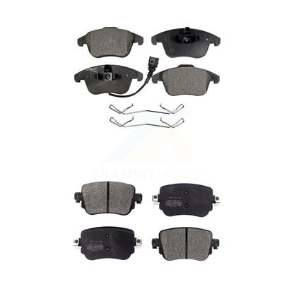 Semi-Metallic Brake Pads Front Rear Kit For Volkswagen Passat Audi Q3 Quattro