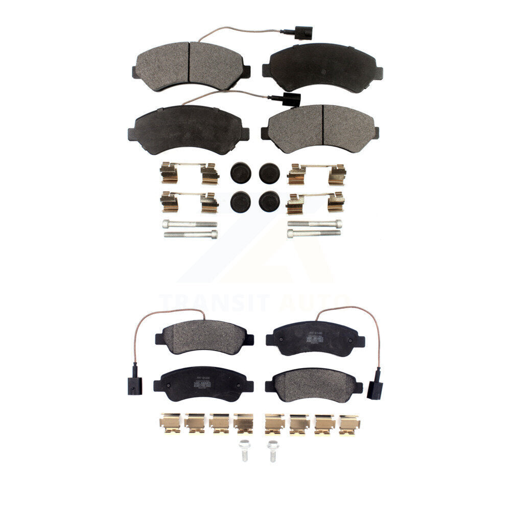Semi-Metallic Brake Pads Front Rear Kit For Ram ProMaster 2500 3500 1500