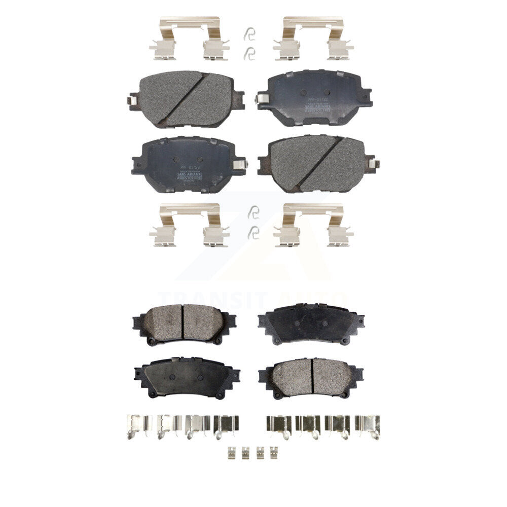 Semi-Metallic Brake Pads Front Rear Kit For Lexus IS250