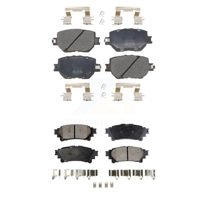 Semi-Metallic Brake Pads Front Rear Kit For Lexus IS250