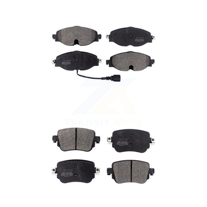 Semi-Metallic Brake Pad Front Rear Kit For Volkswagen Golf SportWagen GTI Passat
